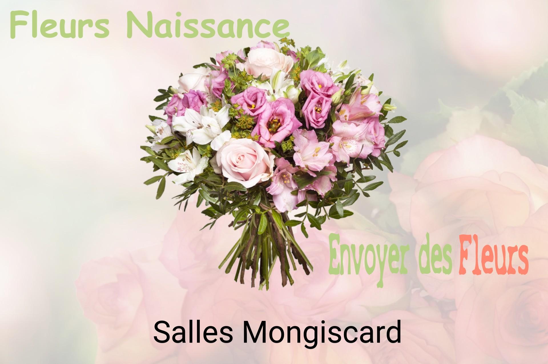 Bouquet de fleurs de naissance livré à Salles-Mongiscard
